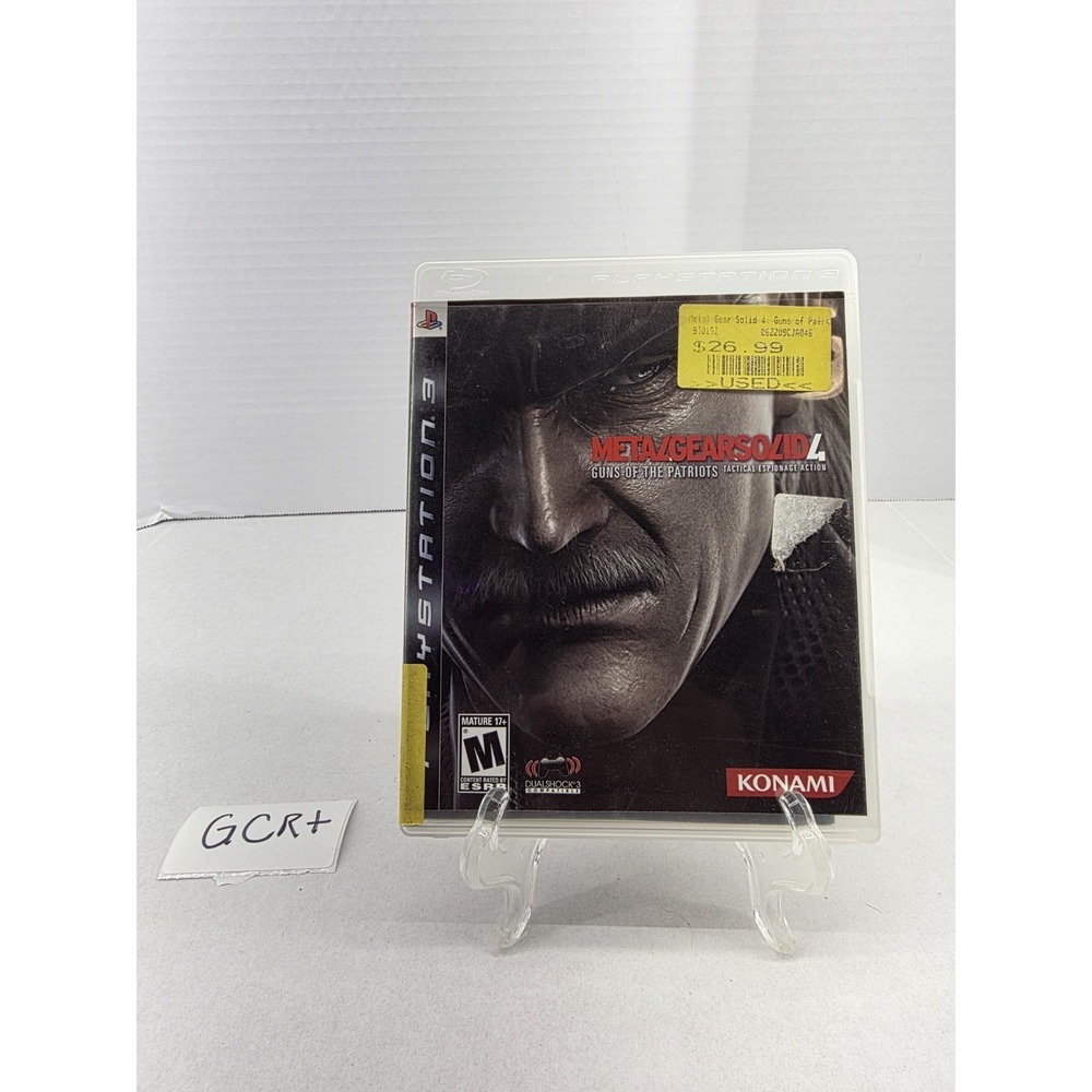 Metal Gear Solid 4:‎ Guns of the Patriots PlayStation 3 PS3 Video Game Stealth